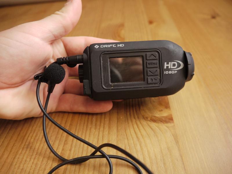 Utilisation d'un micro externe sur caméra drift HD
