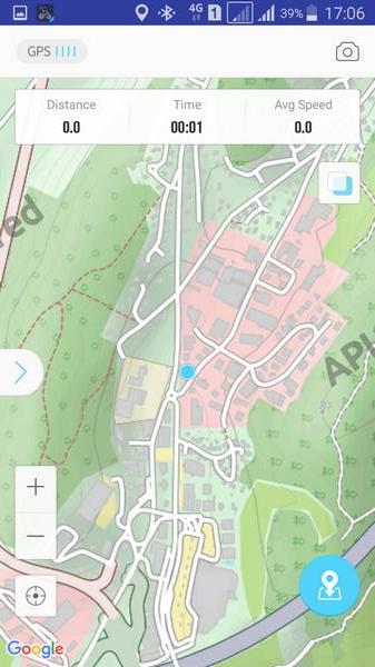 Application smartphone Livall pour casque connecté :  cartographie carte opencyclemap