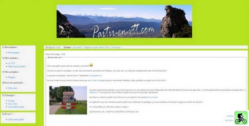 Version 1 de www.partir-en-vtt.com