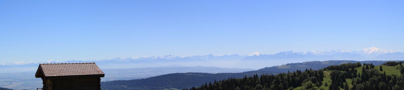Panorama sur l'arc alpin