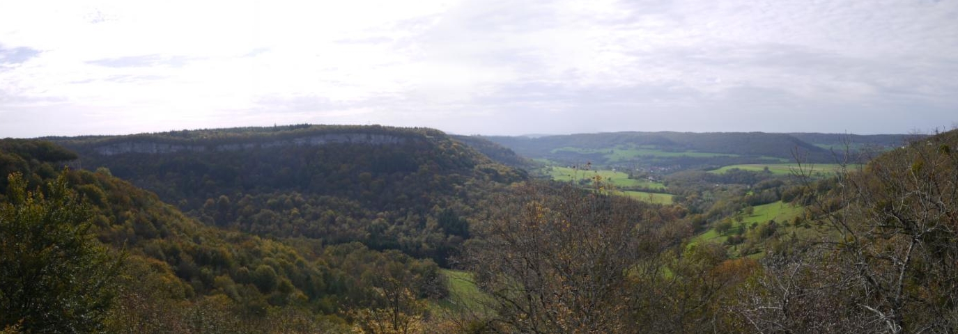 Panorama sur le ravin de Valbois (réserve naturelle nationale)