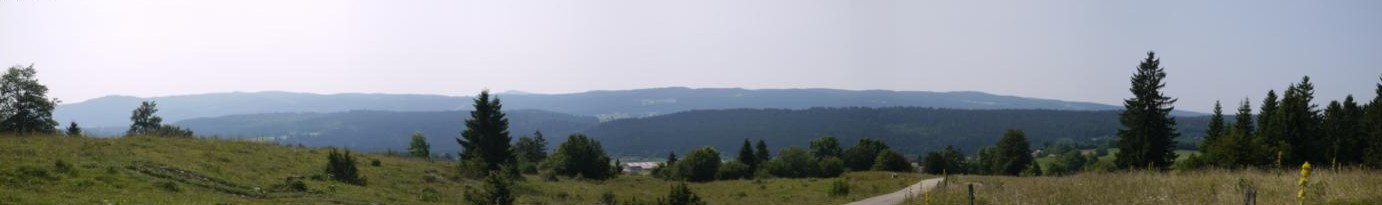  Panorama sur le Haut Jura depuis la montagne du Laveron