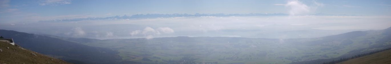 Panorama depuis le sommet du chasseral